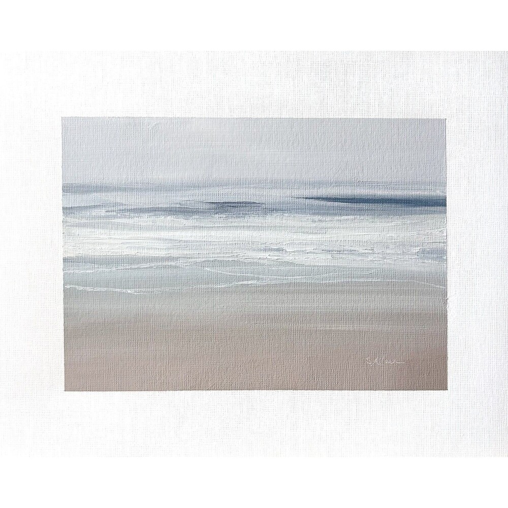 8x10 Original Oil Landscape Painting Peaceful Seascape Calm Coastal Art Signed